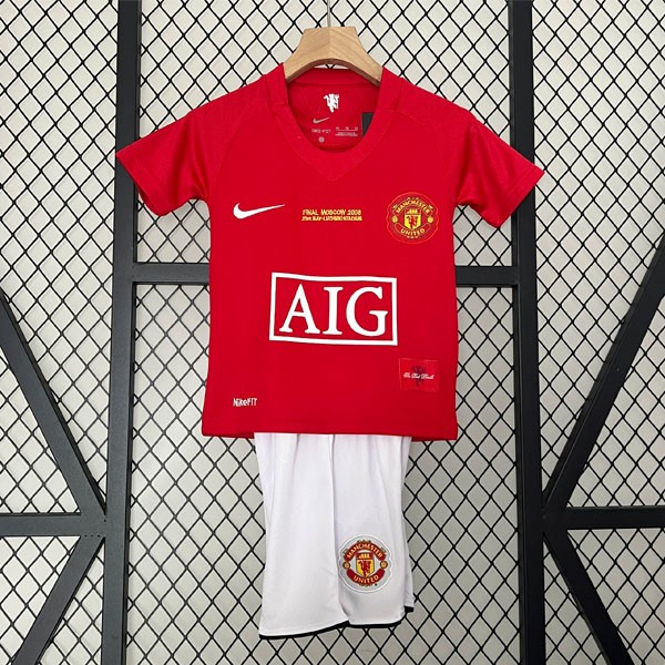 Camiseta Manchester United 1st Retro Niño 2007 2008